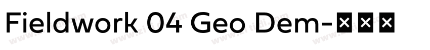 Fieldwork 04 Geo Dem字体转换 Fieldwork 04 Geo Dem字体转换
